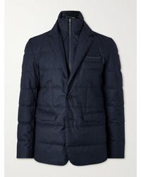 Herno Laminar - Quilted Herringbone Shell Down Jacket With Removable Gilet - Lyst