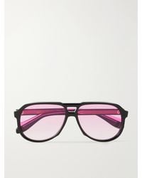 Cutler and Gross - Aviator-style Acetate Sunglasses - Lyst