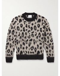 Isabel Marant - Tevy Leopard-jacquard Brushed-knit Sweater - Lyst