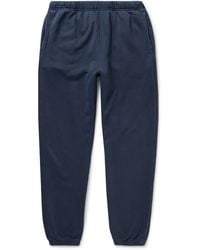 Les Tien - Tapered Garment-dyed Cotton-jersey Sweatpants - Lyst