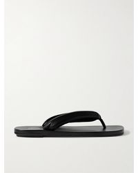 Dries Van Noten - Padded Leather Flip Flops - Lyst