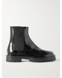 Maison Margiela - Tabi Patent-leather Chelsea Boots - Lyst