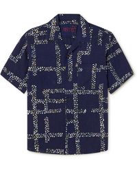 Kardo - Convertible-collar Embroidered Cotton Shirt - Lyst