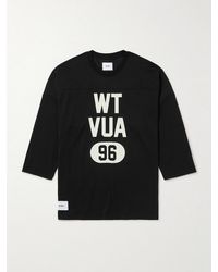 WTAPS - Logo-Print Cotton-Blend Jersey T-Shirt - Lyst