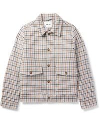 NN07 - Julius 8005 Checked Wool-blend Tweed Blouson Jacket - Lyst