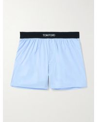 Tom Ford - Stretch-Cotton Poplin Boxer Shorts - Lyst