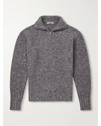 AURALEE - Wool Half-Zip Sweater - Lyst