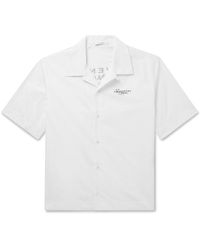 Givenchy World Tour Printed Cotton-poplin Shirt in White for Men