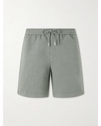 MR P. - Straight-Leg Cotton And Linen-Blend Twill Drawstring Shorts - Lyst