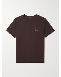 Dime - Logo-embroidered Cotton-jersey T-shirt - Lyst