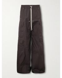 Rick Owens - Belas weit geschnittene Cargohose aus Popeline aus einer Baumwollmischung mit Kordelzugbund - Lyst