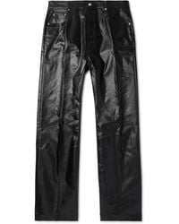 Rick Owens - Geth Straight-Leg Coated Jeans - Lyst