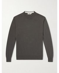 Altea - Cotton And Cashmere-Blend Sweater - Lyst