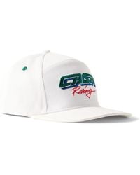 Casablanca - Casa Racing Logo-embroidered Cotton-twill Baseball Cap - Lyst