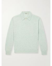AURALEE - Cashmere Polo Sweater - Lyst