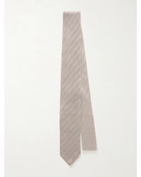 Brunello Cucinelli - 8Cm Striped Knitted Silk Tie - Lyst