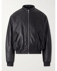 424 - Leather Bomber Jacket - Lyst