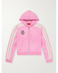 424 - Academy Logo-Appliquéd Cotton-Jersey Zip-Up Hoodie - Lyst