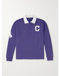 CHERRY LA - Logo-appliquéd Cotton-jersey Polo Shirt - Lyst