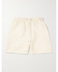 Studio Nicholson - Starboard Wide-Leg Linen And Wool-Blend Drawstring Shorts - Lyst
