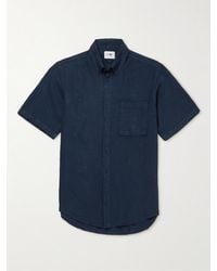 NN07 - Arne 5706 Button-down Collar Linen Shirt - Lyst