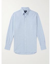 Drake's - Button-down Collar Cotton Oxford Shirt - Lyst
