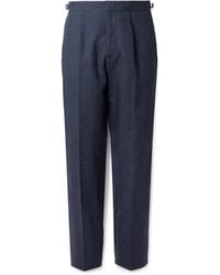 Orlebar Brown - Carsyn Tapered Linen Trousers - Lyst