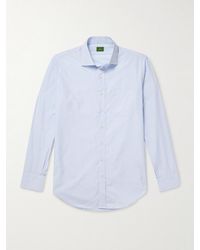 Sid Mashburn - Spread-Collar Checked Cotton-Poplin Shirt - Lyst