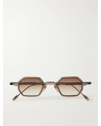 sato - Hadar-T Round-Frame Titanium Sunglasses - Lyst