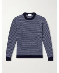 Lardini - Striped Wool And Cashmere-Blend Sweater - Lyst