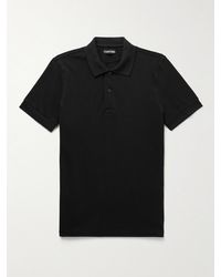 Tom Ford - Slim-fit Garment-dyed Cotton-piqué Polo Shirt - Lyst