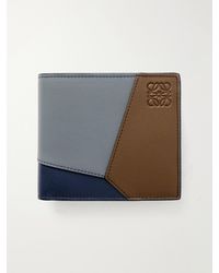 Loewe - Puzzle Edge Colour-Block Full-Grain Leather Bifold Wallet - Lyst