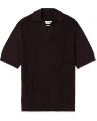 Oliver Spencer - Penhale Slim-fit Organic Cotton Polo Shirt - Lyst