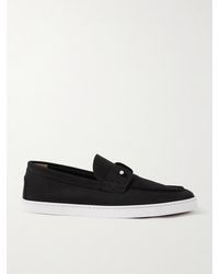 Christian Louboutin - Chambeliboat Nubuck Loafers - Lyst