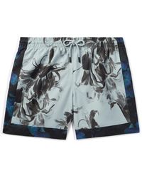 Dries Van Noten - Straight-Leg Mid-Length Printed Swim Shorts - Lyst