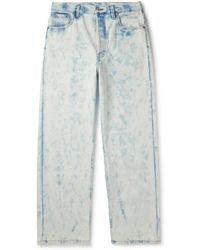 Dries Van Noten - Wide-leg Bleached Jeans - Lyst
