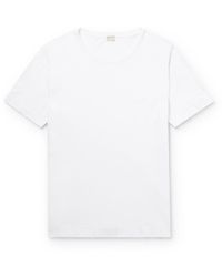 Massimo Alba Panarea Slub Cotton-jersey T-shirt - White