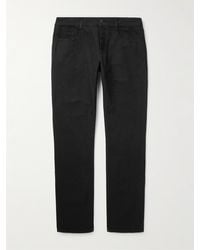 Saint Laurent - Straight-Leg Cotton-Canvas Trousers - Lyst