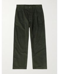 Kardo - Antonio Straight-Leg Embroidered Cotton-Corduroy Trousers - Lyst