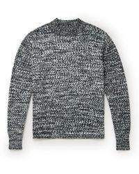 A.P.C. - Jw Anderson Noah Space-Dyed Cotton Mock-Neck Sweater - Lyst