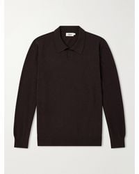 Altea - Virgin Wool Polo Sweater - Lyst