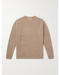 AURALEE - Shetland Wool And Cashmere-Blend Sweater - Lyst