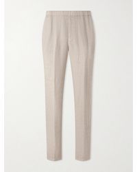 Boglioli - Tapered Linen Trousers - Lyst