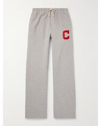 CHERRY LA - Parachute Straight-leg Logo-appliquéd Cotton-jersey Sweatpants - Lyst
