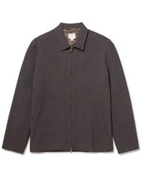 Sunspel - Textured Wool-Blend Harrington Jacket - Lyst
