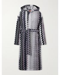 Missoni - Giacomo Striped Cotton-Terry Hooded Robe - Lyst
