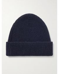 Johnstons of Elgin - Beanie aus Kaschmir in Rippstrick - Lyst