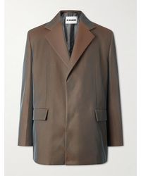 Jil Sander - Virgin Wool-Blend Drill Blazer - Lyst