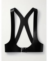 Alexander McQueen - Glossed-leather Harness Belt - Lyst