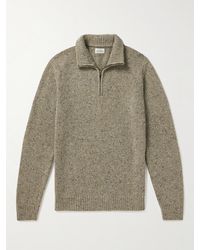 Hartford - Trucker Donegal Wool-blend Half-zip Sweater - Lyst
